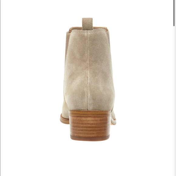Marc Fisher taupe suede YALE POINTY TOE CHELSEA BOOTIE - Picture 2 of 8
